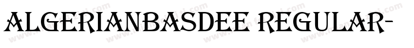 AlgerianBasDEE Regular字体转换